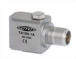 Dual Output, Temperature / Acceleration, Side Exit Connector / Cable, 100 mV/g, 10 mV/°C TA104 CTC