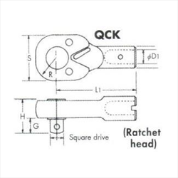 Đầu nối khẩu cờ lê lực QCK Kanon