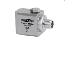 Dual Output, Temperature / Acceleration, Side Exit M12 Connector / Cable, 100 mV/g, 10 mV/°C TA104-M12A CTC