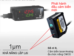 Bộ cảm biến độ dịch chuyển Laser (1D) KEYENCE IL