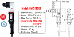 SÚNG XÉN ĐẦU BULONG GMC-222EZ TONE