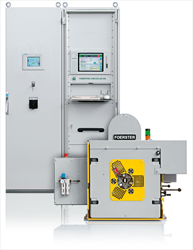 Non-destructive crack testing with rotating probe Foerster