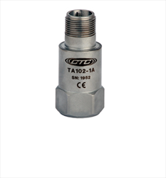Dual Output, Temperature / Acceleration, Top Exit Connector / Cable, 100 mV/g, 10 mV/°C TA102 CTC