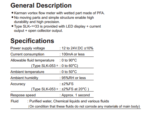 SLK-specification