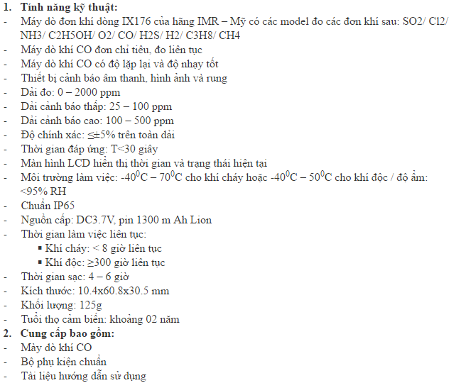 thong tin IX176-CO